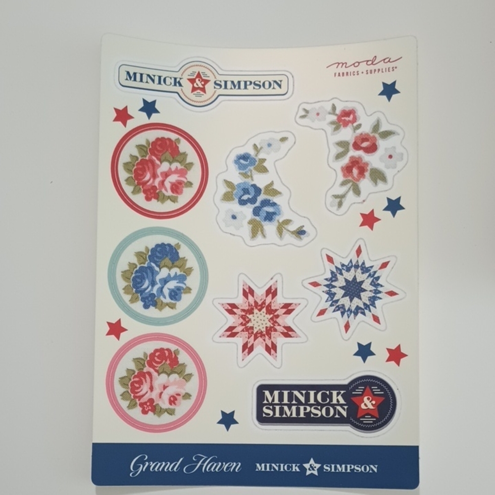 5/$15 Moda Fabrics Grand Haven Stickers Minick & Simpson